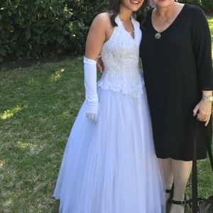 Halter Top Wedding / Formal Gown